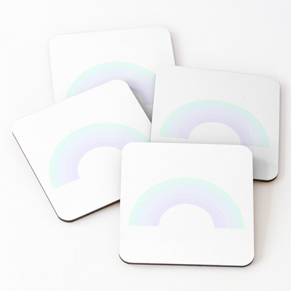 Item preview, Sea Blue And Pink Ombre Aesthetic Rainbow designed and sold by NECHSTORE.