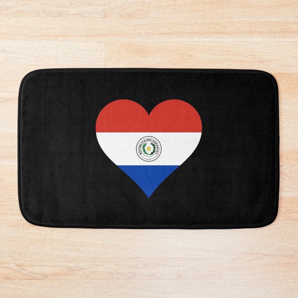 Item preview, Paraguay flag in flag heart designed and sold by GeogDesigns.