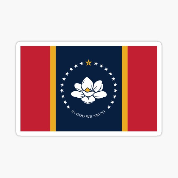 "Mississippi Flag Jackson State Duvet Cover TShirt Car Sticker