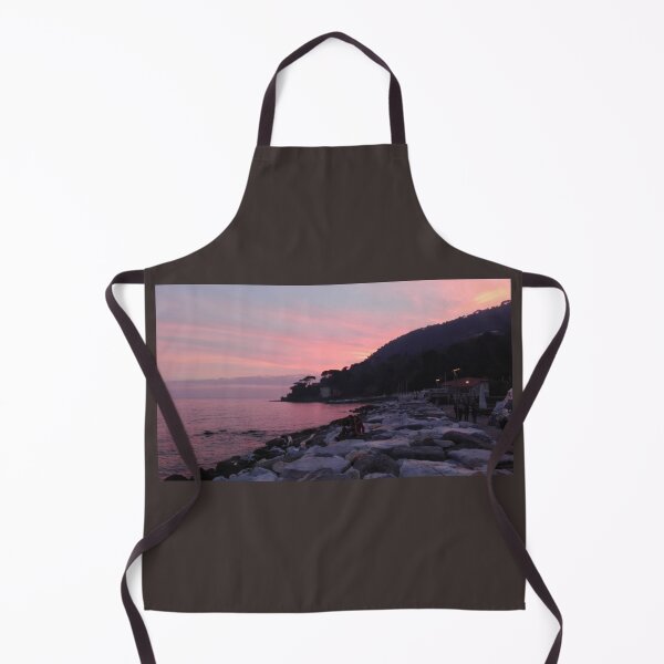 Item preview, romantic sunset pink of the sun on the horizon over the sea designed and sold by alessiapenny.