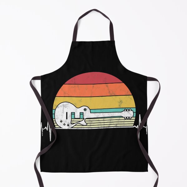 Item preview, Guitar Heartbeat Retro Vintage Guitarist Musician designed and sold by majuga.