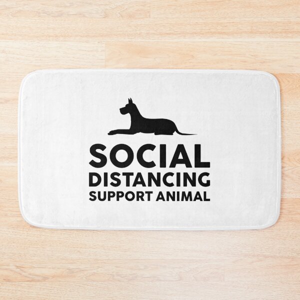Item preview, Social Distancing support animal designed and sold by GoldenDov.