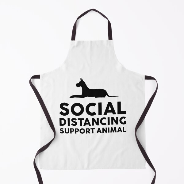 Item preview, Social Distancing support animal designed and sold by GoldenDov.