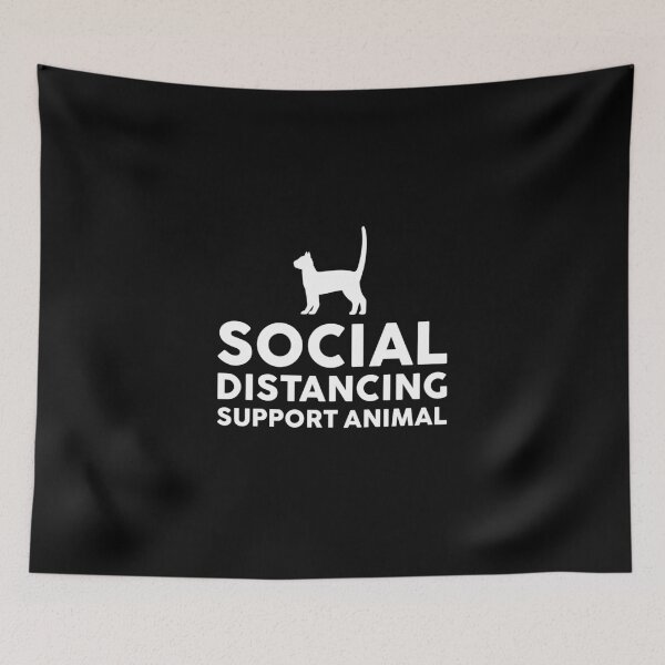 Item preview, Social Distancing support animal designed and sold by GoldenDov.