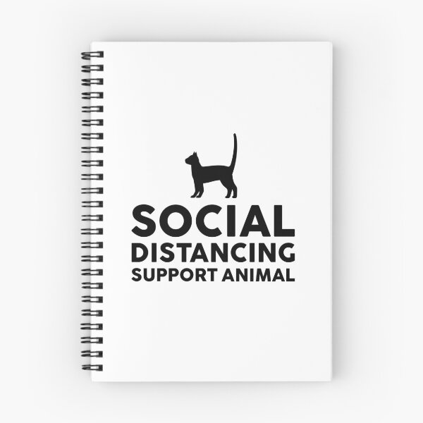 Item preview, Social Distancing support animal designed and sold by GoldenDov.