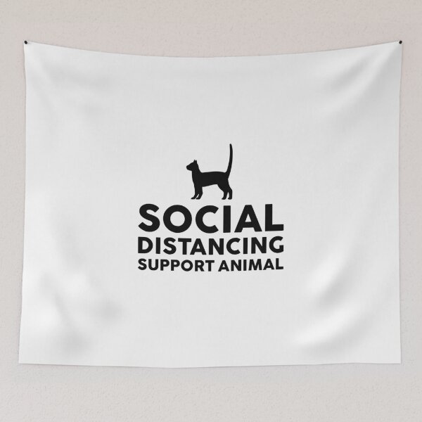 Item preview, Social Distancing support animal designed and sold by GoldenDov.