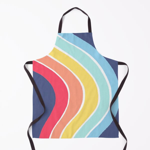 Aperçu de l'œuvre Retro Rainbow - Pastel Rainbow - Abstract Rainbow Illustration (bleu) créée et vendue par mydoodlesateme.