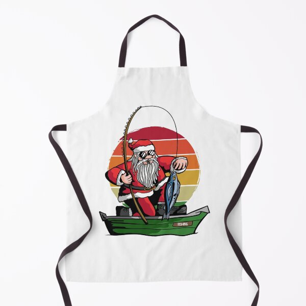Item preview, Santa Claus Fishing On A Boat designed and sold by OnepixArt.