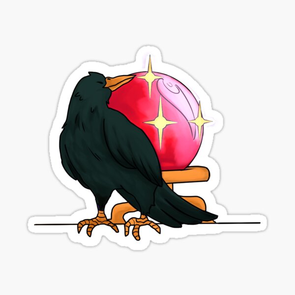 Copy of Witch's Familiar: Black Raven Sticker
