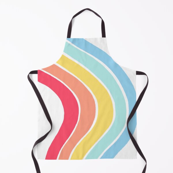 Aperçu de l'œuvre Retro Rainbow - Pastel Rainbow - Abstract Rainbow Illustration (blanc) créée et vendue par mydoodlesateme.