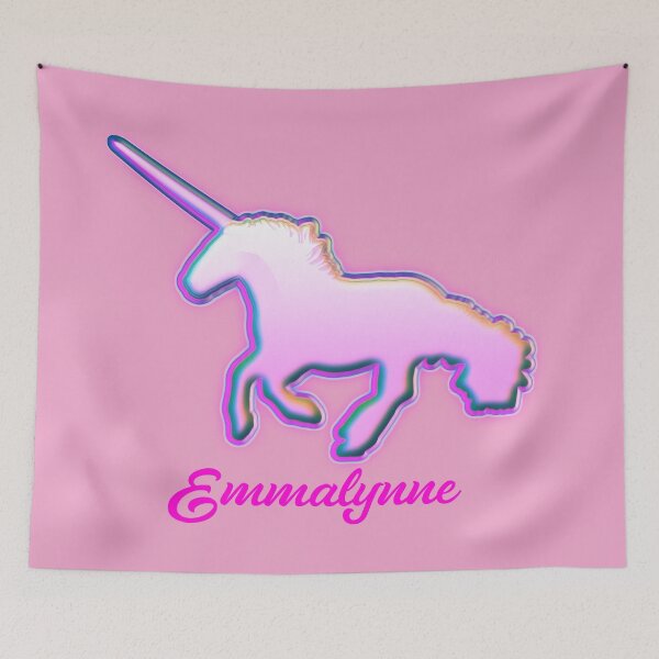Item preview, Unicorn for Emmalynne can customize to your name too designed and sold by Graykat.