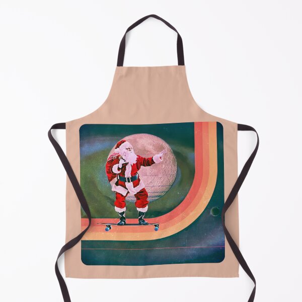 Item preview, Christmas Skateboarding Santa Retro designed and sold by PopVelvet.