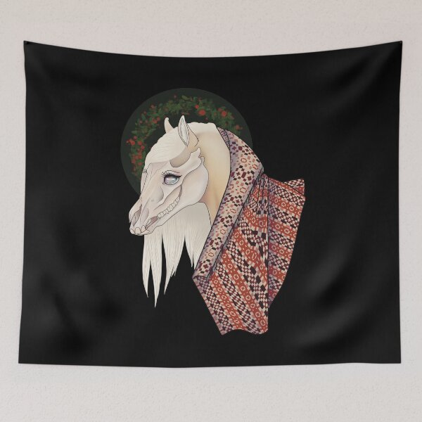Item preview, Mari Lwyd designed and sold by Naomi Heulwen.