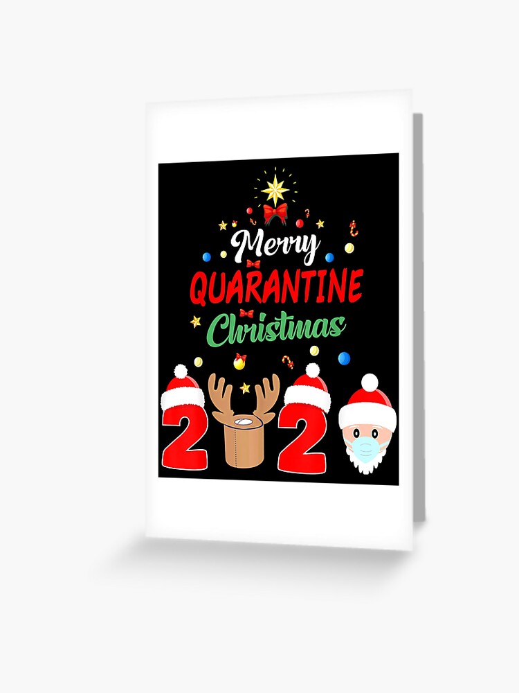 Merry Quarantine Christmas 2020 Santa Claus Face Mask Reindeer