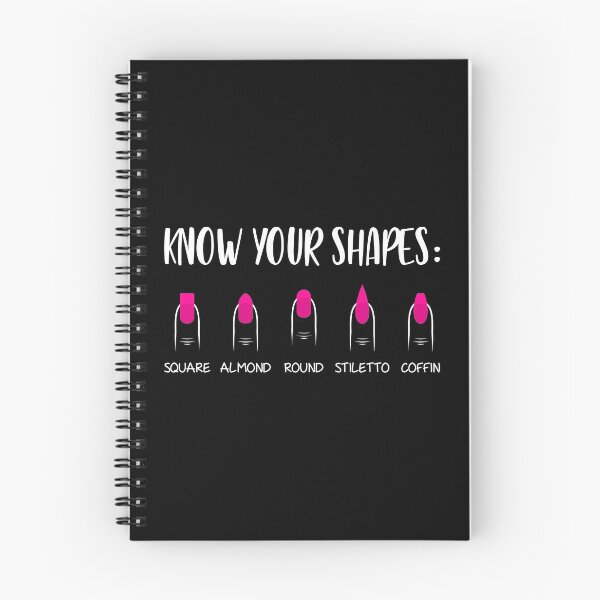 Item preview, Know Your Shapes Nail Tech Press On Nails print designed and sold by jakehughes2015.