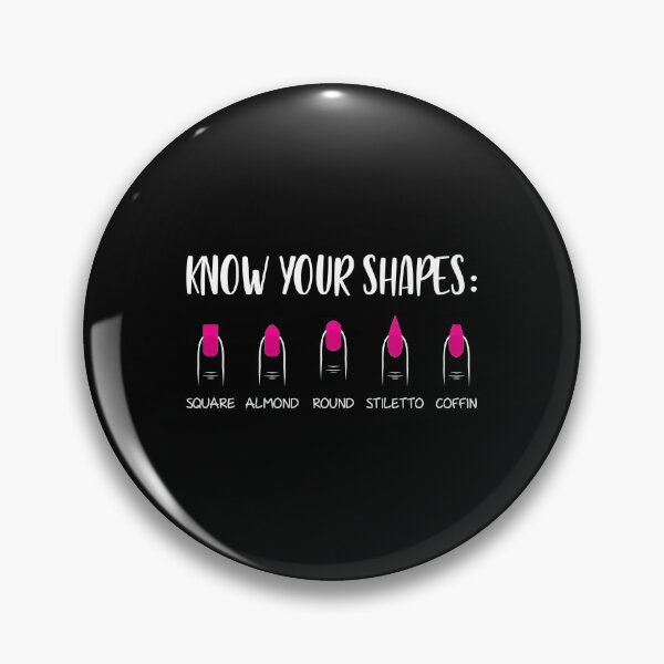 Item preview, Know Your Shapes Nail Tech Press On Nails print designed and sold by jakehughes2015.