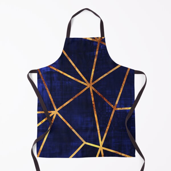 Item preview, Blue and Gold Modern Abstract Geometric designed and sold by Space Art.
