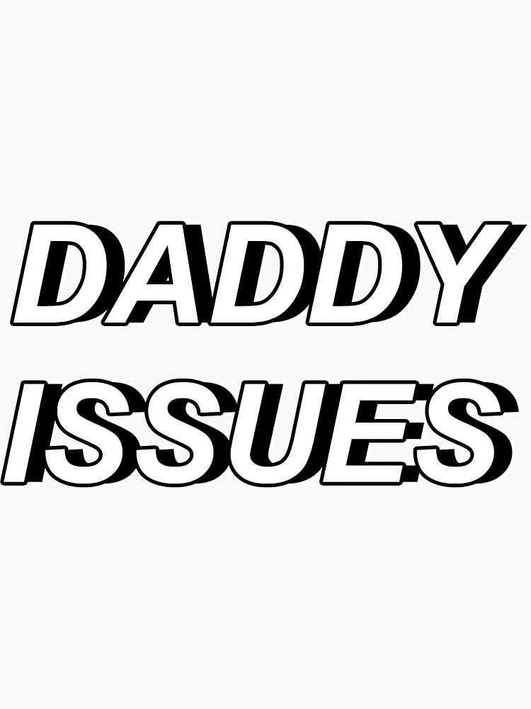 Daddy Issues Song Plaque Drawing Sticker for Sale by bestshowsticker