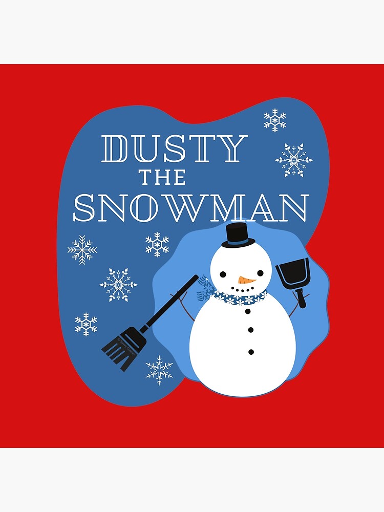 Thumbnail 4 of 4, Pillow, Dusty the Snowman Funny Cleaning Design designed and sold by SavvyCleaner.