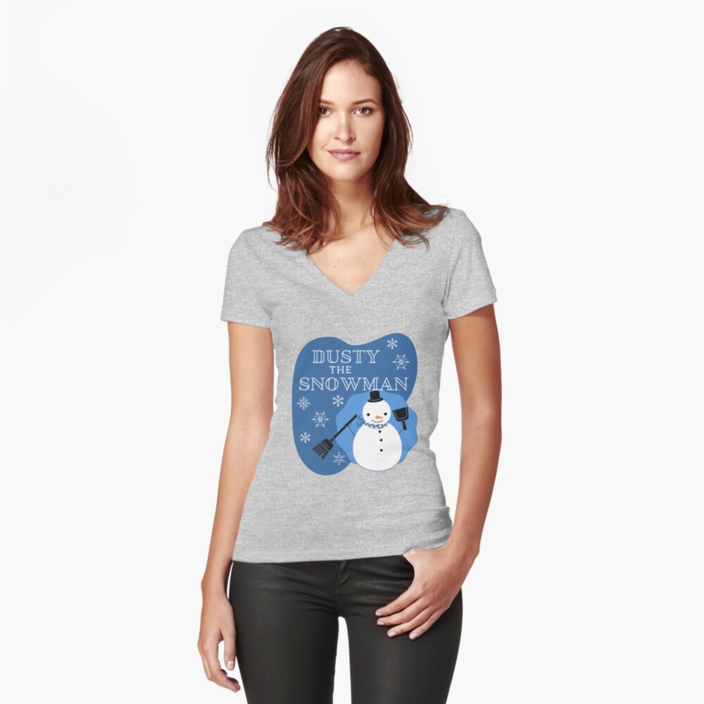 Item preview, Fitted V-Neck T-Shirt designed and sold by SavvyCleaner.