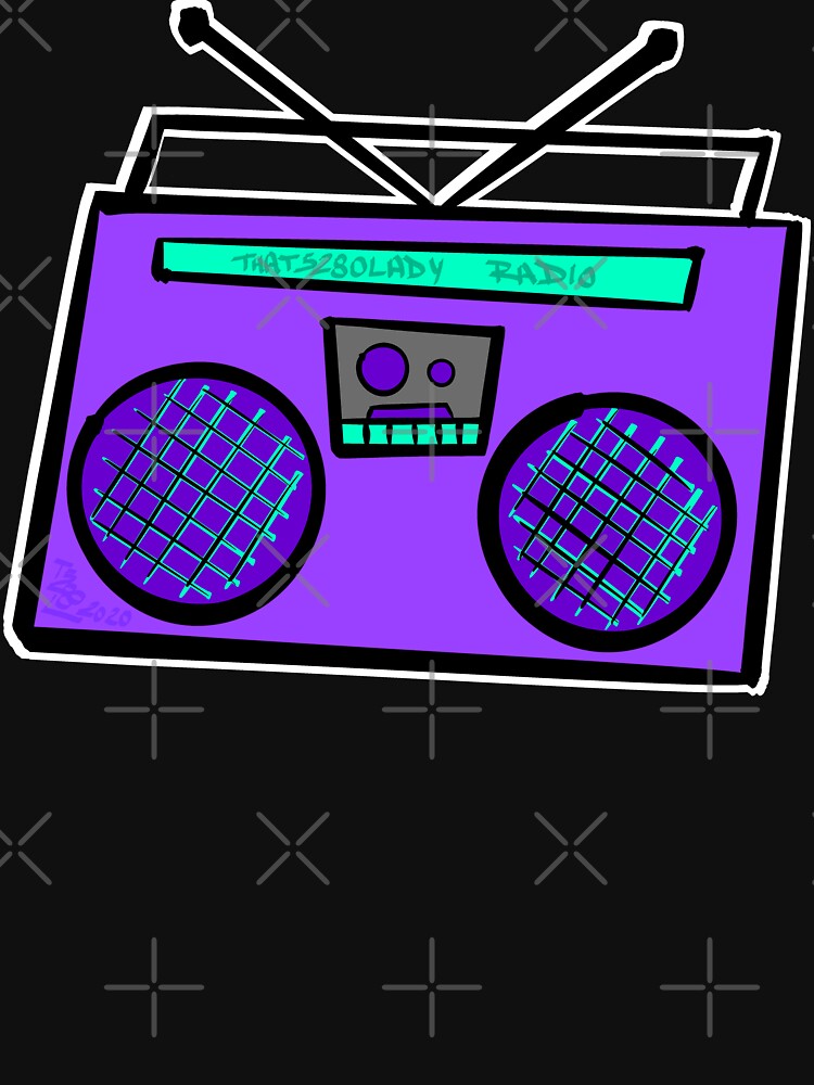Purple Boombox by that5280lady