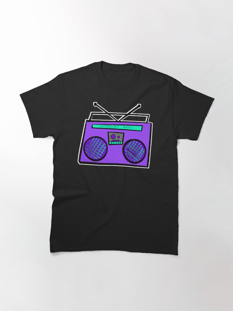 Alternate view of Purple Boombox Classic T-Shirt