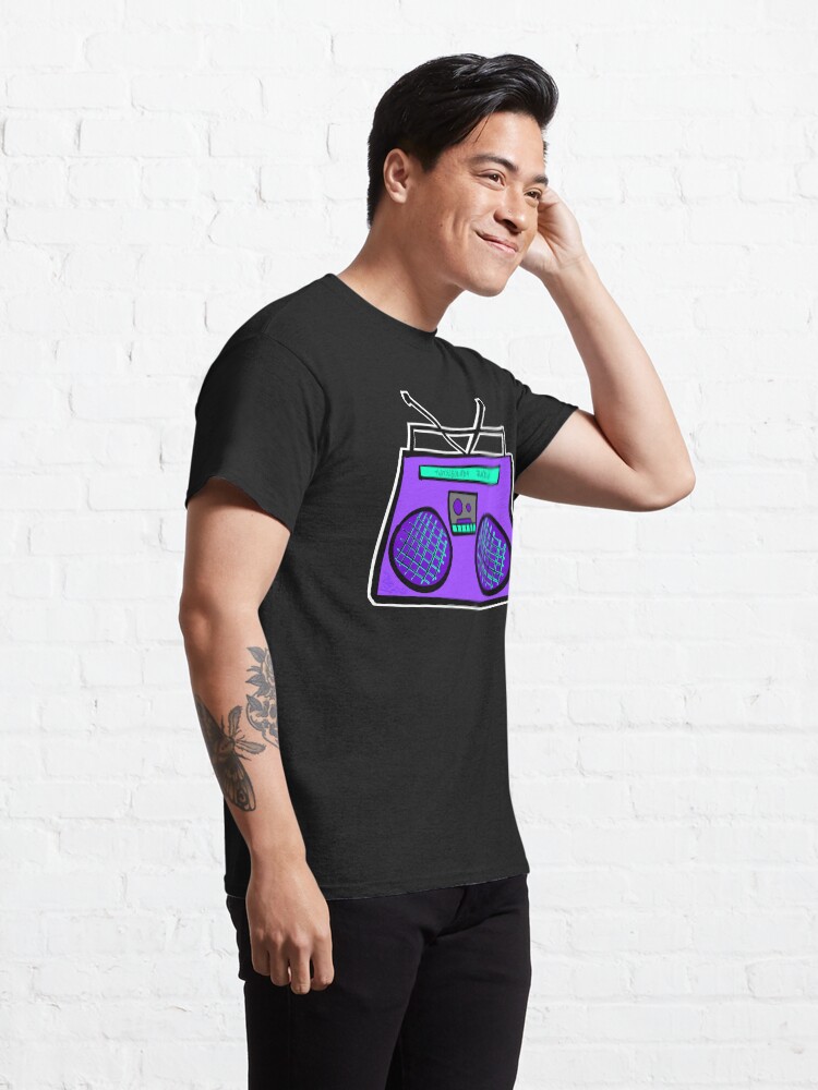 Thumbnail 5 of 7, Classic T-Shirt, Purple Boombox designed and sold by that5280lady.