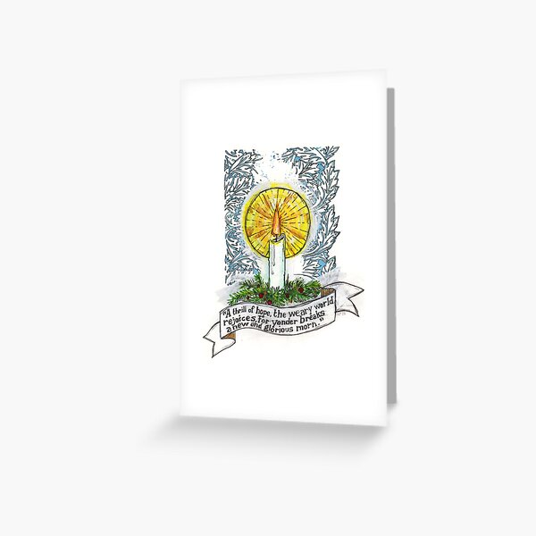 "O Holy Night"- Candle Greeting Card