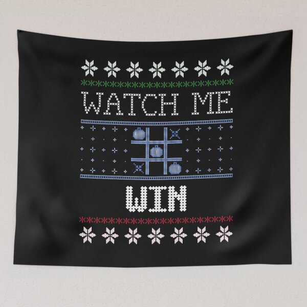 Item preview, Watch Me Win Christmas Day Sweater Funny Joke Stocking Gift Design Artwork designed and sold by CreatedbyJR.