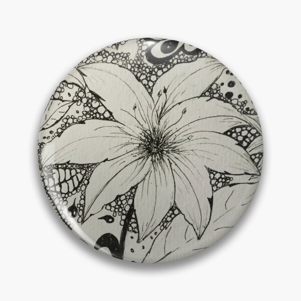 Item preview, Zentangle flowers 3 designed and sold by CosmicFish2002.