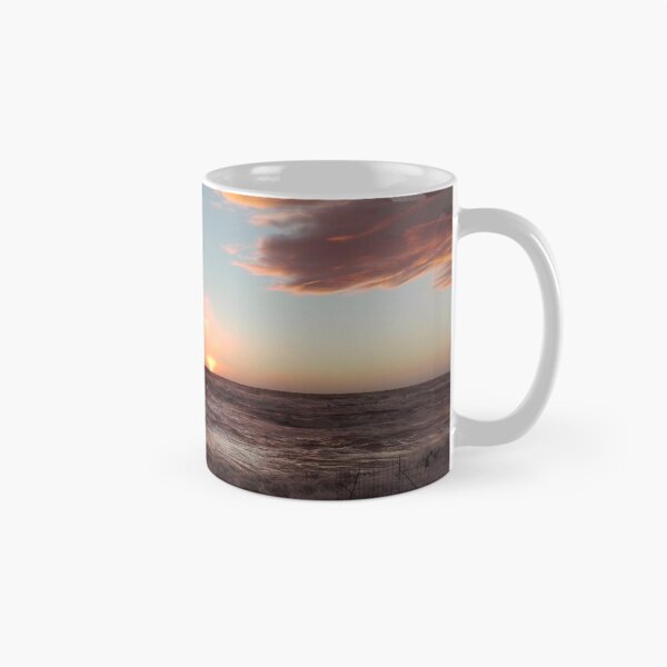 Item preview, romantic sunset pink of the sun on the horizon over the sea designed and sold by alessiapenny.