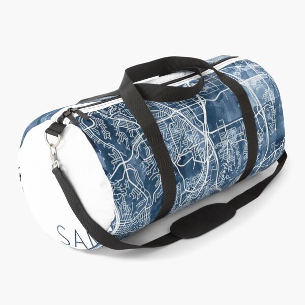 Item preview, San Diego Map Watercolor Navy Blue by Zouzounio Art designed and sold by zouzounioart.