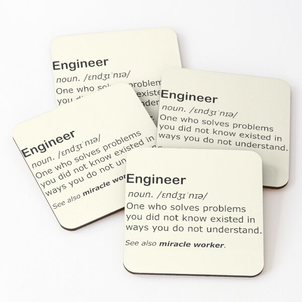 Item preview, Understanding engineers funny definition - miracle worker edition. designed and sold by Deegital18.