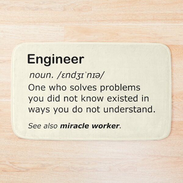 Item preview, Understanding engineers funny definition - miracle worker edition. designed and sold by Deegital18.