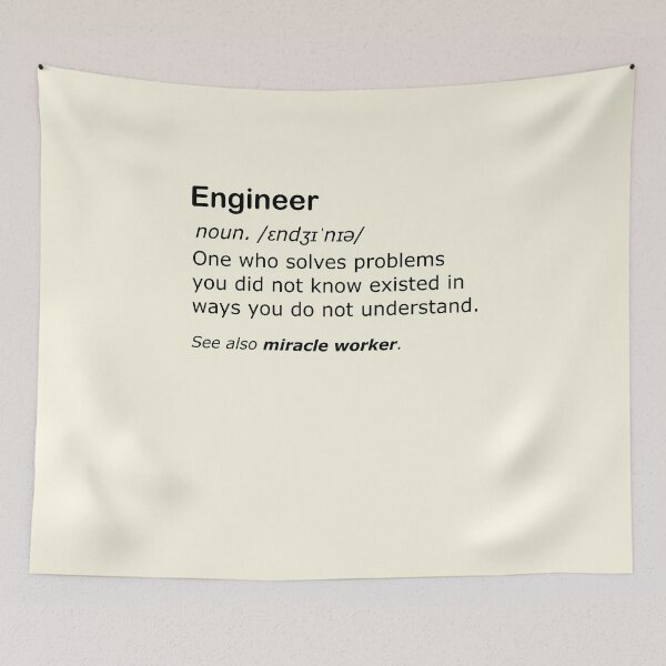 Item preview, Understanding engineers funny definition - miracle worker edition. designed and sold by Deegital18.