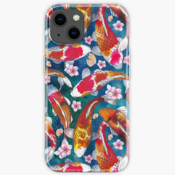 Koi Fisch Muster iPhone Flexible Hülle