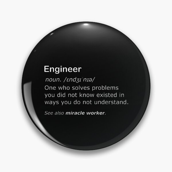 Item preview, Understanding engineers funny definition - miracle worker edition (dark mode). designed and sold by Deegital18.