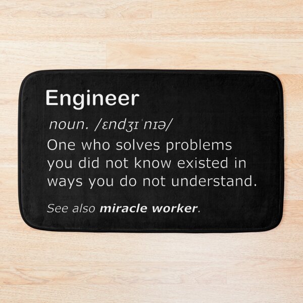 Item preview, Understanding engineers funny definition - miracle worker edition (dark mode). designed and sold by Deegital18.