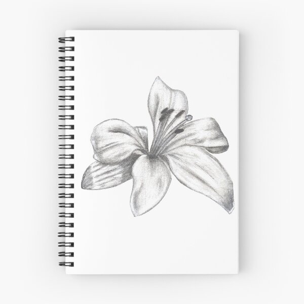 Item preview, charcoal flower designed and sold by cosmicandie.