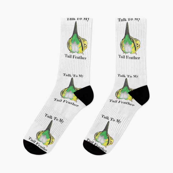 Item preview, Talk to my Tailfeather, Funny Budgie Butt designed and sold by Koalaslifestyle.