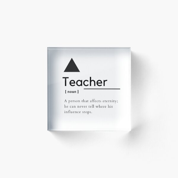 Noun Montessori Symbol Acrylic Block