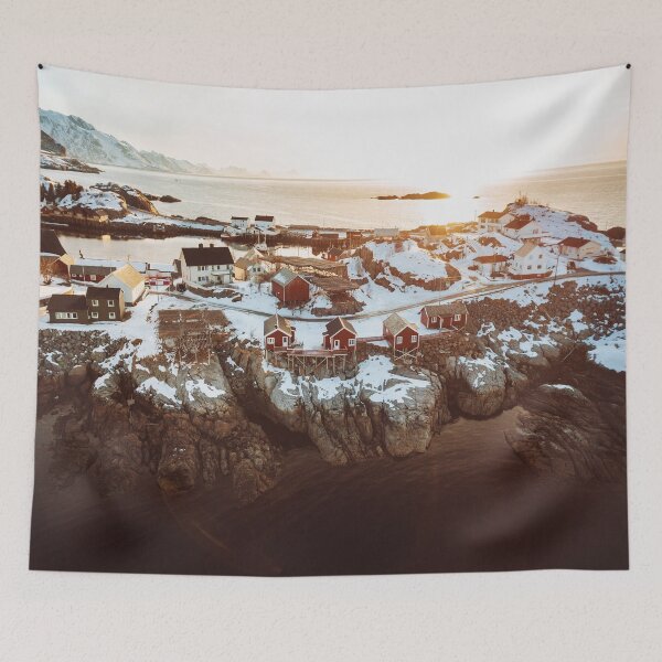 Item preview, reine village at the lofoten designed and sold by franckreporter.