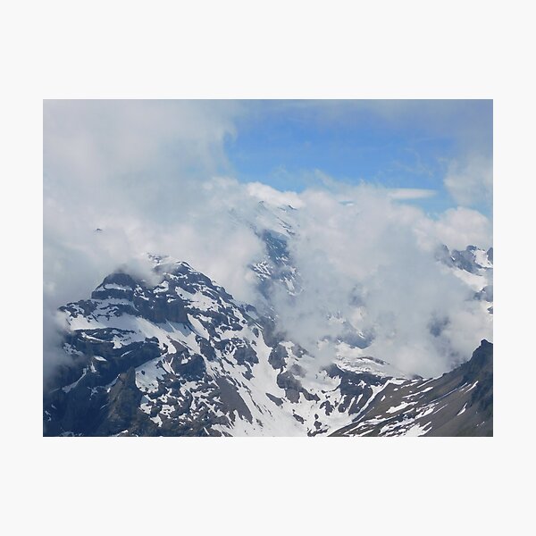 Snow Trench Mountain Photographic Print
