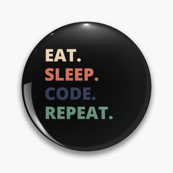Item preview, Eat Sleep Code Repeat designed and sold by vibrantyy.