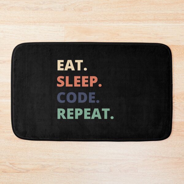 Item preview, Eat Sleep Code Repeat designed and sold by vibrantyy.