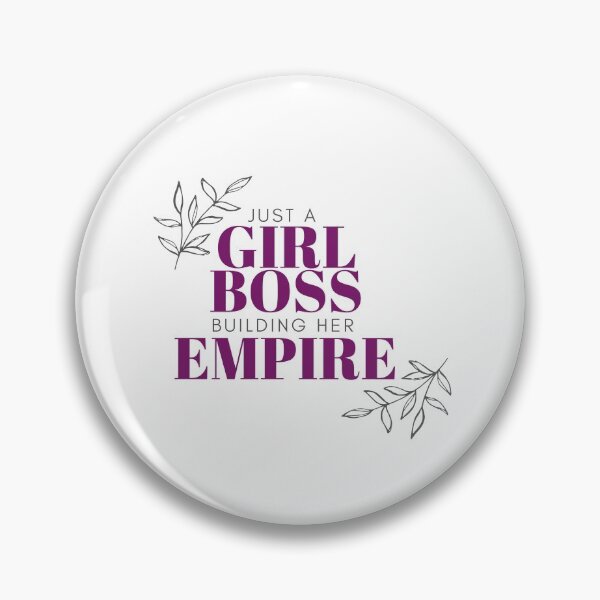 Item preview, Just a girl boss building her empire (grey and purple letters) designed and sold by my-wanderlustjo.