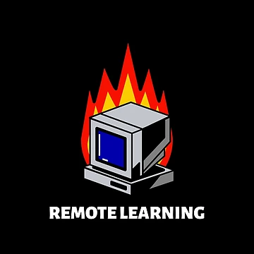 Artwork thumbnail, Remote Learning Fire by RiseandShineTee
