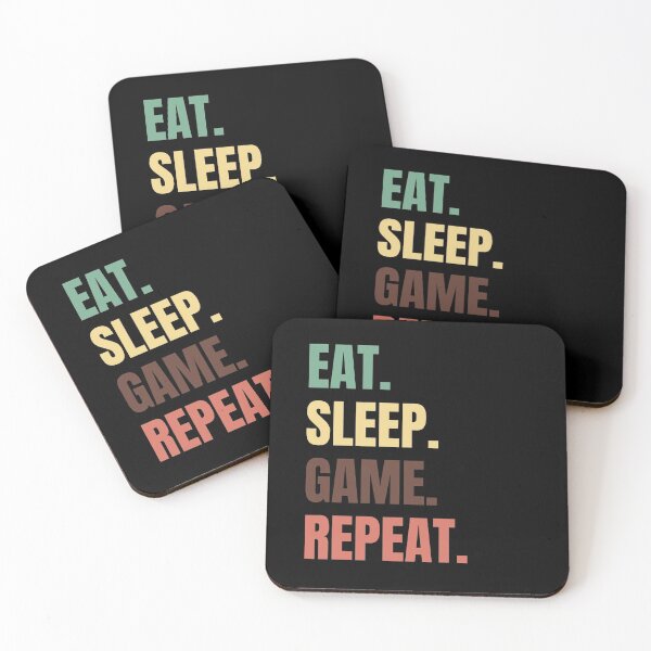 Item preview, Eat Sleep Game Repeat designed and sold by vibrantyy.