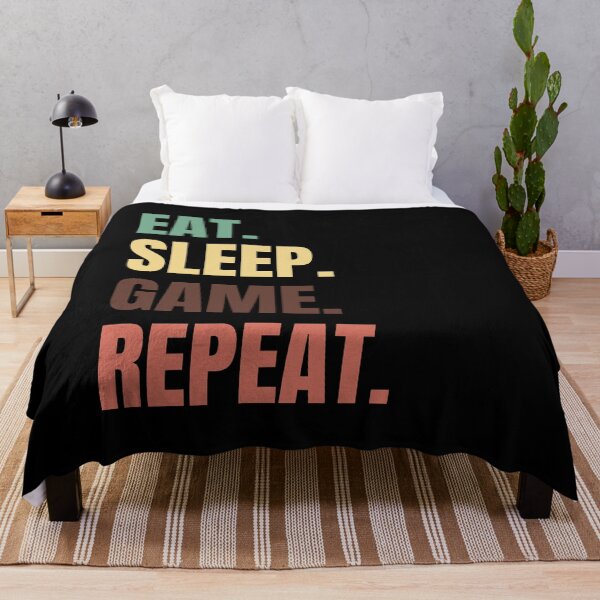 Item preview, Eat Sleep Game Repeat designed and sold by vibrantyy.