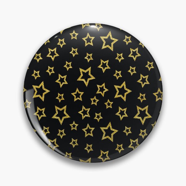 Item preview, black and gold glitter stars pattern designed and sold by virilamissa.